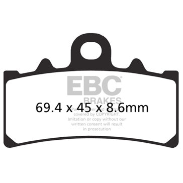EBC EPFA Series Road Race Brake Pad Sintered metal - Front left