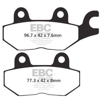 EBC Double-H Superbike Brake Pad Sintered metal - Front Right