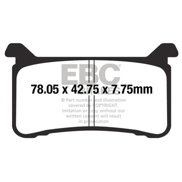 EBC GPFAX Sintered Race Brake Pad Sintered metal - Front Right Front left Rear Outer