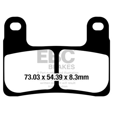 EBC GPFAX Sintered Race Brake Pad Sintered metal - Front Right Front left Rear Outer