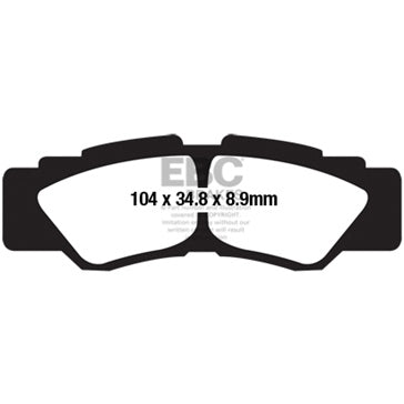 EBC Double-H Superbike Brake Pad Sintered metal - Rear right