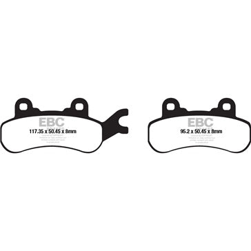 EBC Double-H Superbike Brake Pad Sintered metal - Left