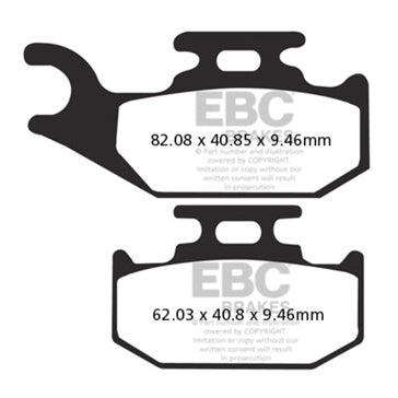 EBC SXR Brake Pad Sintered metal - Rear right