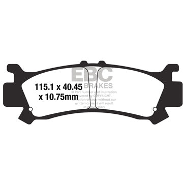 EBC SXR Brake Pad Sintered metal - Front left