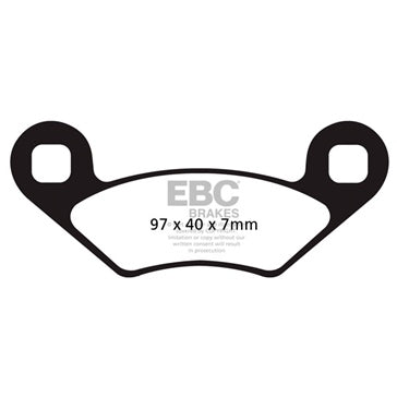 EBC Double-H Superbike Brake Pad Sintered metal - Right