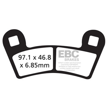 EBC Double-H Superbike Brake Pad Sintered metal - Right