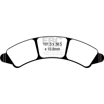 EBC Double-H Superbike Brake Pad Sintered metal - Right