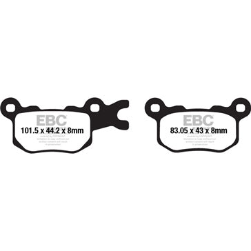 EBC Double-H Superbike Brake Pad Sintered metal - Left