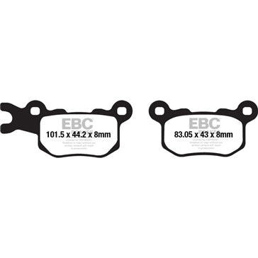 EBC Double-H Superbike Brake Pad Sintered metal - Right