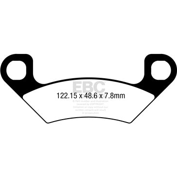 EBC “R“ Long Life Sintered Brake Pad Rear left