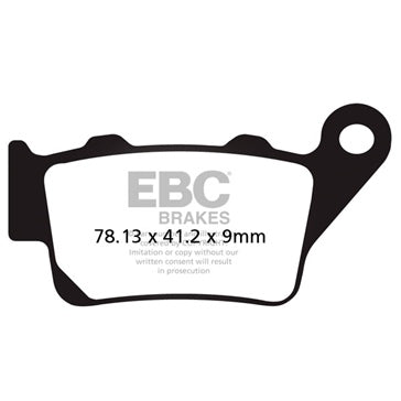 EBC Double-H Superbike Brake Pad Rear right