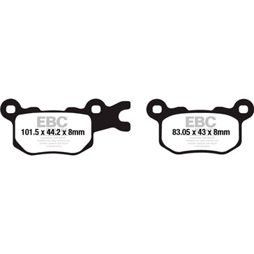 EBC 'SV' Severe Duty Brake Pad Rear left