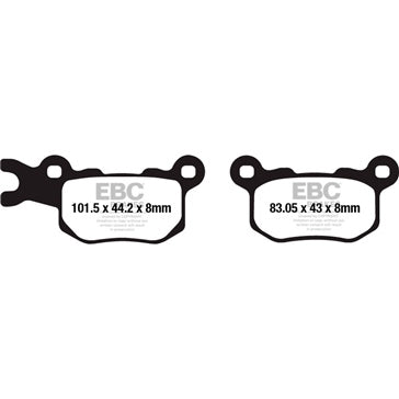 EBC 'SV' Severe Duty Brake Pad Rear right