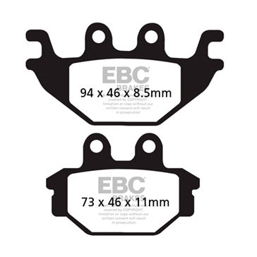 EBC Double-H Superbike Brake Pad Rear left
