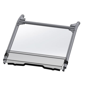 Direction 2 Short Windshield - Scratch Resistant Fits Polaris