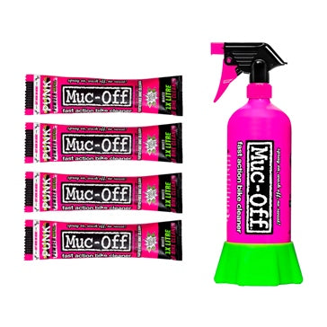 Muc-Off Punk Powder Bike Cleaner (4 Pack) + Bottle for Life 4 x 30g