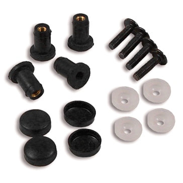 Powermadd Windshield Hardware; 16 pieces