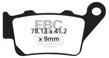 EBC V-Pad Brake Pad Semi Metallic - Rear