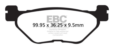 EBC V-Pad Brake Pad Organic - Rear Right Rear left