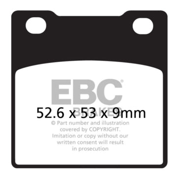 EBC V-Pad Brake Pad Semi Metallic - Rear