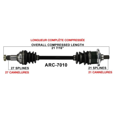 TrakMotive Complete Axle Fits Arctic cat