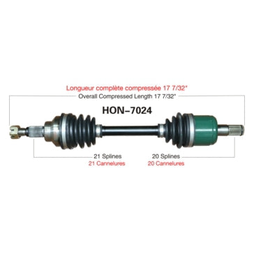 TrakMotive Complete Axle Fits Honda