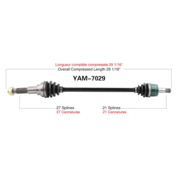 TrakMotive Complete Axle Fits Yamaha