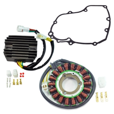 Kimpex HD Stator; Voltage Regulator Rectifier & Gasket Kit Fits Suzuki