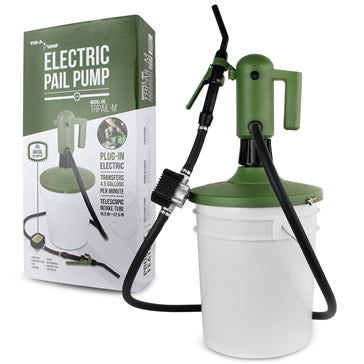 TeraPump Electric Pail Pump and Oil Meter TRPAIL-M