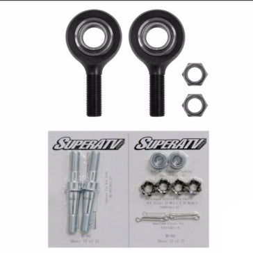 Super ATV Replacement Tie Rod End HD Inner; Outer