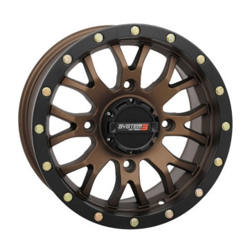 SYSTEM 3 OFF-ROAD ST-3 Simulated Beadlock UTV Wheel 15x7 - 4/137 - 5+2