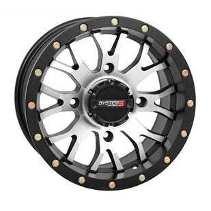 SYSTEM 3 OFF-ROAD ST-3 Simulated Beadlock UTV Wheel 14x7 - 4/110 - 5+2