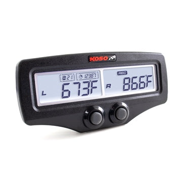 Koso Dual EGT Meter W/RPM & Water Temperature Standard EVO Universal