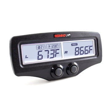 405065 | Koso Dual EGT Meter W/RPM & Water Temperature Quick Response EVO Universal - 405065