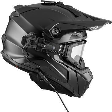 CKX Titan Original Electric Combo Helmet – Trail and Backcountry Solid - Included 210° Goggles