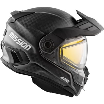 CKX Mission AMS Full Face Helmet - Carbon Solid - Winter