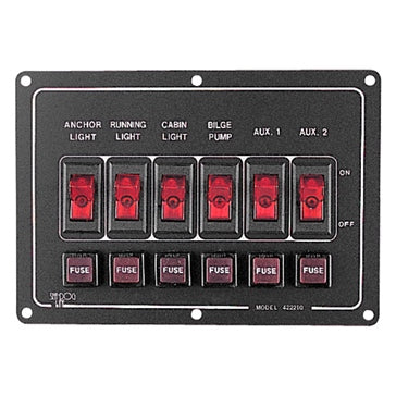 Sea Dog Aluminum Horizontal Switch Panel