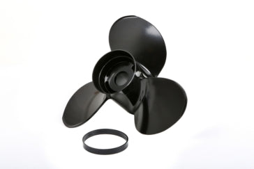 Turning Point Hustler Propeller Fits Johnson/Evinrude; Fits Honda; Fits Mercury; Fits OMC; Fits Nissan; Fits Tohatsu; Fits Yamaha; Fits Force - Aluminum