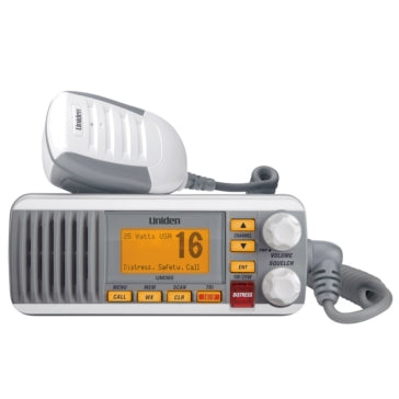 Uniden UM385 Fixed Marine Radio White; Gray