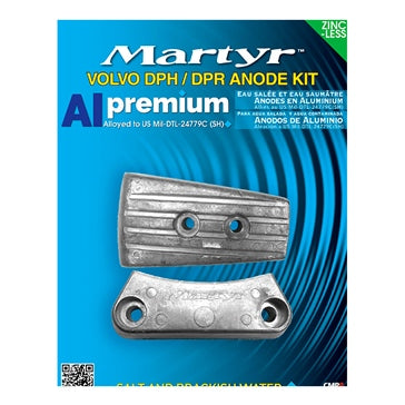 MARTYR Premium Aluminium Anodes Fits Volvo