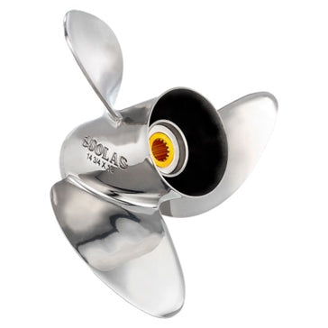Solas HR titan 3 Propeller Fits Suzuki; Fits Johnson/Evinrude - Stainless steel