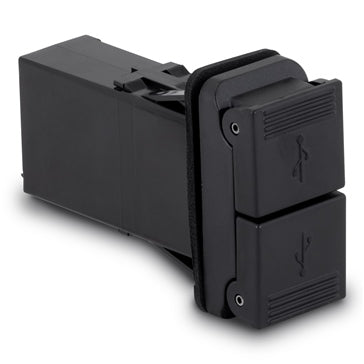 Sierra Dual Port USB 2.0 Charger; Square Door